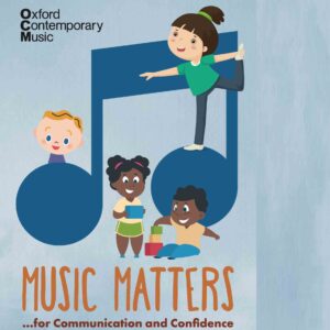Music Matters graphic with cartoon children and musical notes